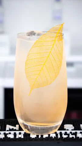 Axia Spirit and London Essence Soda Yamas Cocktail on a bar