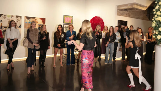 Axia at the Frieze Party for "Don't Look Back" Exhibition at Unit Gallery