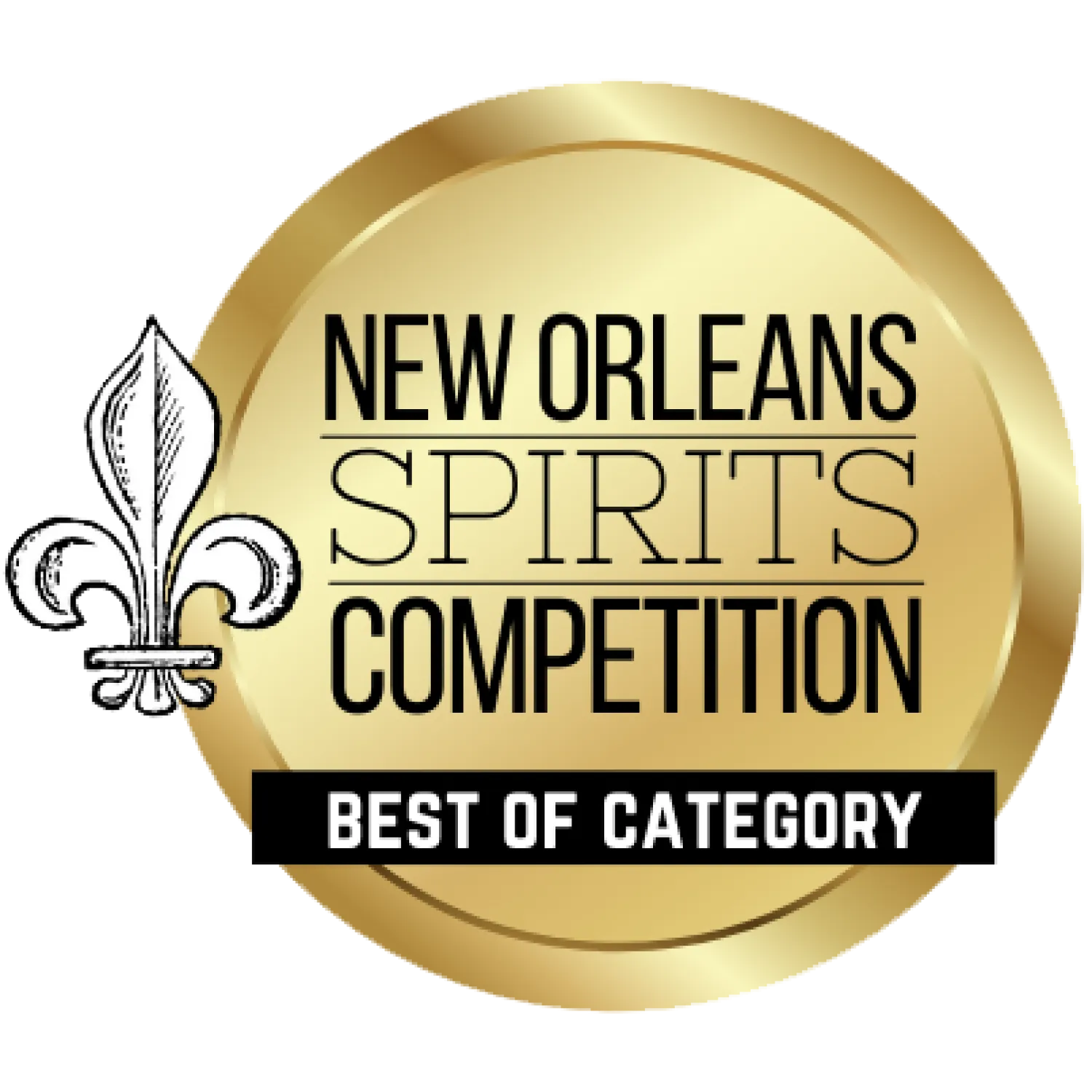 New Orleans Spirits Competition Best Of Category Gold Award Roundel